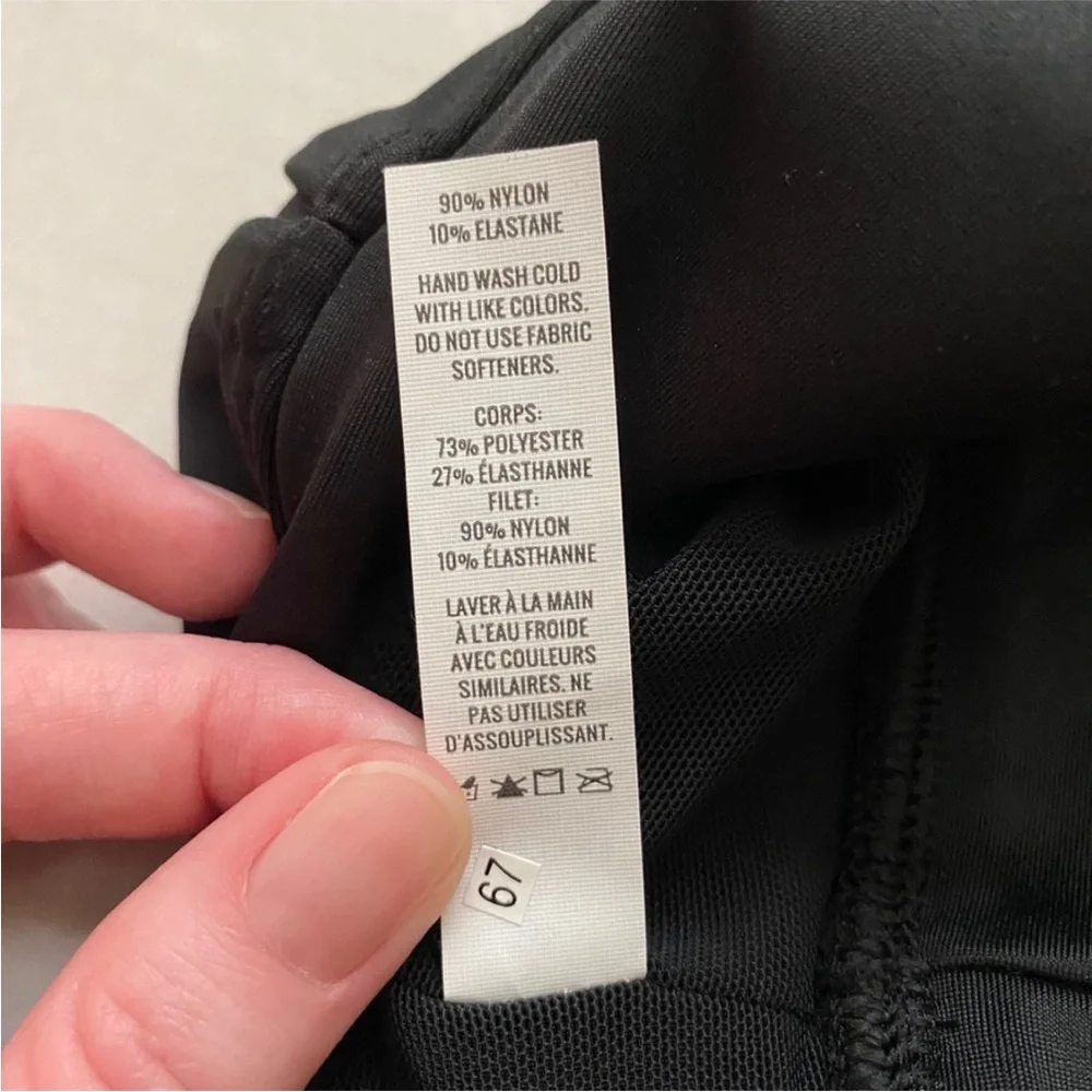 NEW Offline by Aerie American Eagle Shine Racerback Sports Bra Black Small